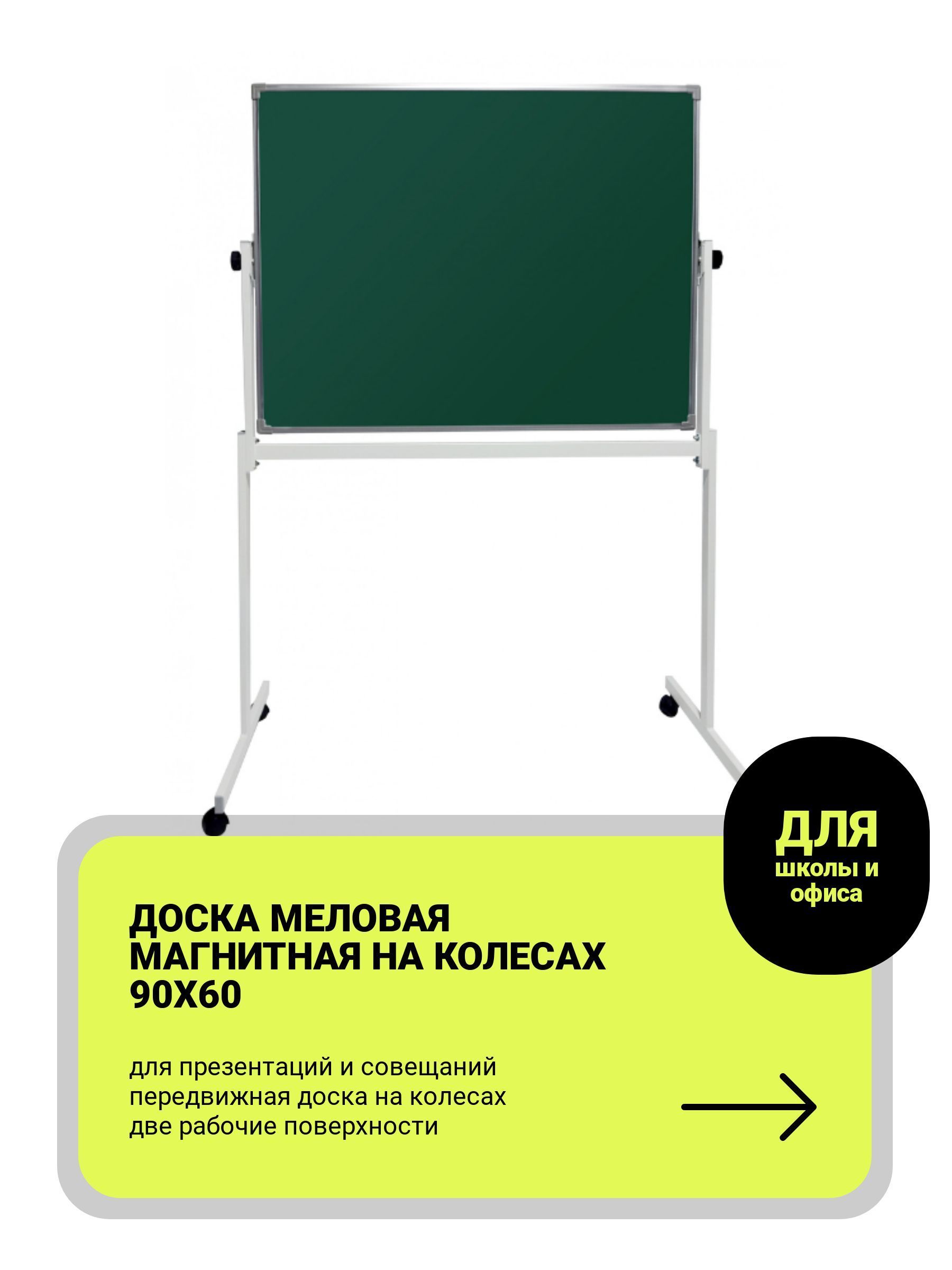 Boardsys Доска магнитно-меловая 90 x 60 см