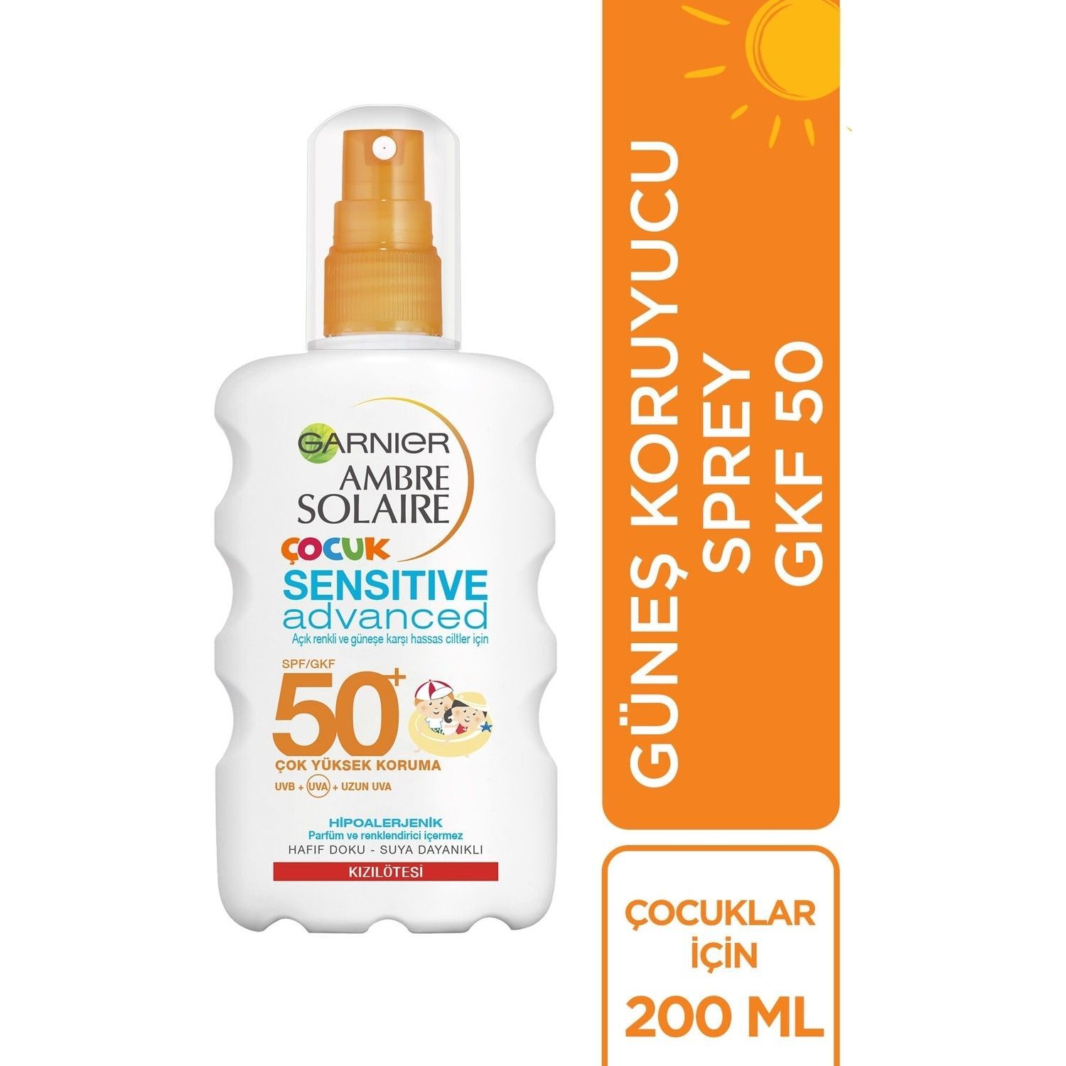 Солнцезащитный спрей garnier 50