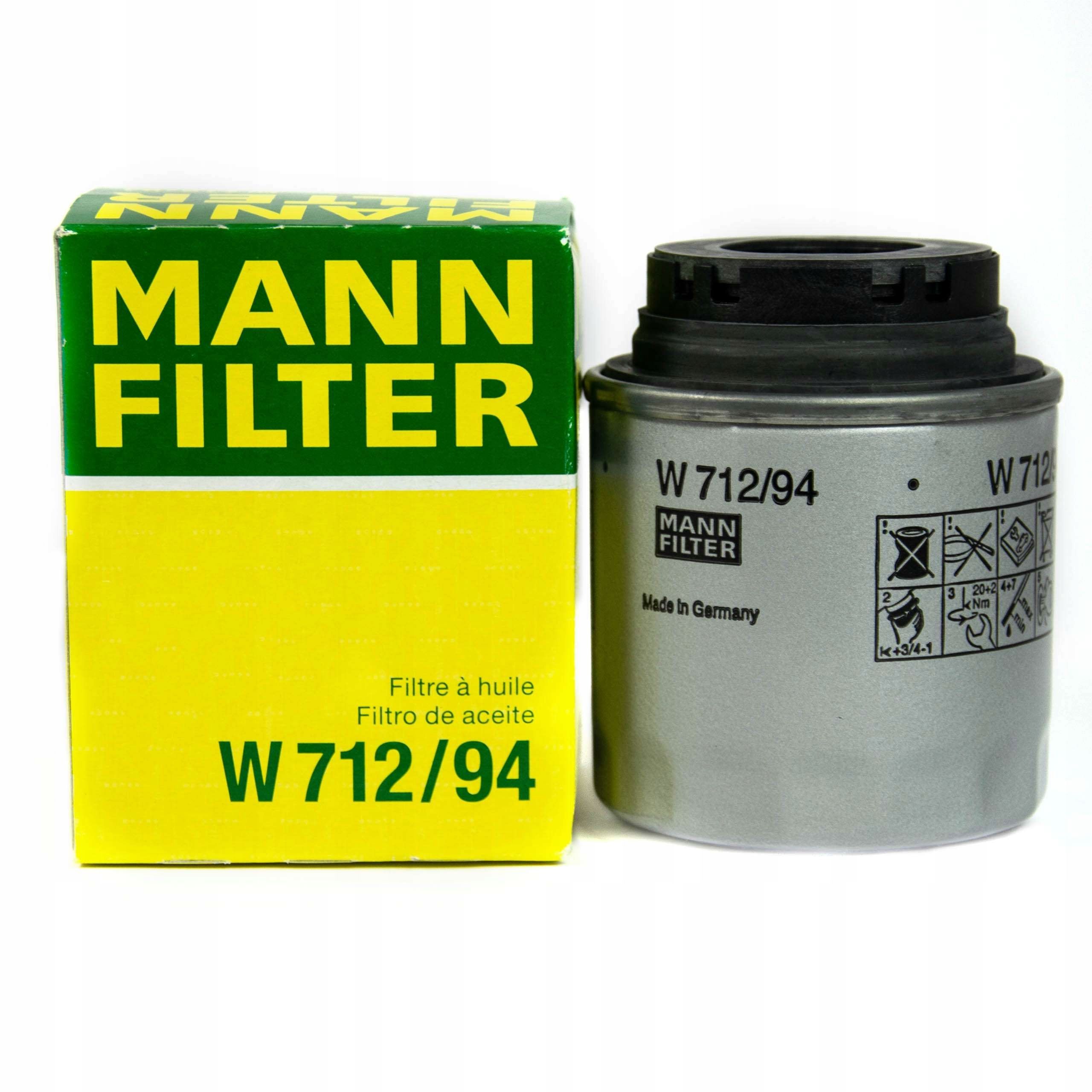 Фильтр Масляный Mann-Filter W712/94 MANN-FILTER арт. W712/94