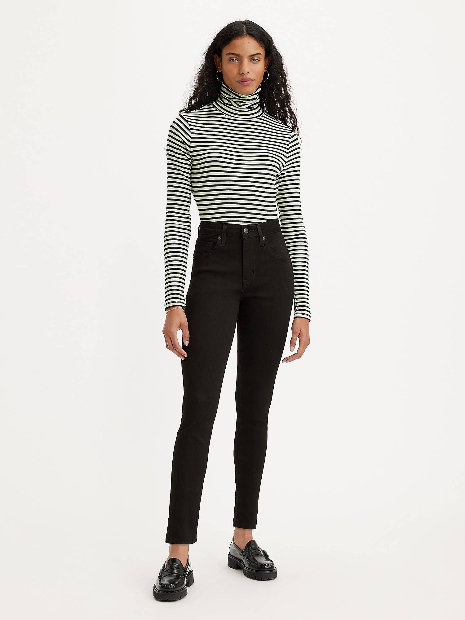 Levi high rise skinny deals jeans black