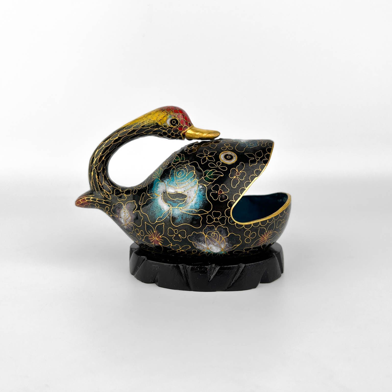 Кит китай. Huaniao. Китай, эмаль клуазоне, 1950 гг.. Китайский кит