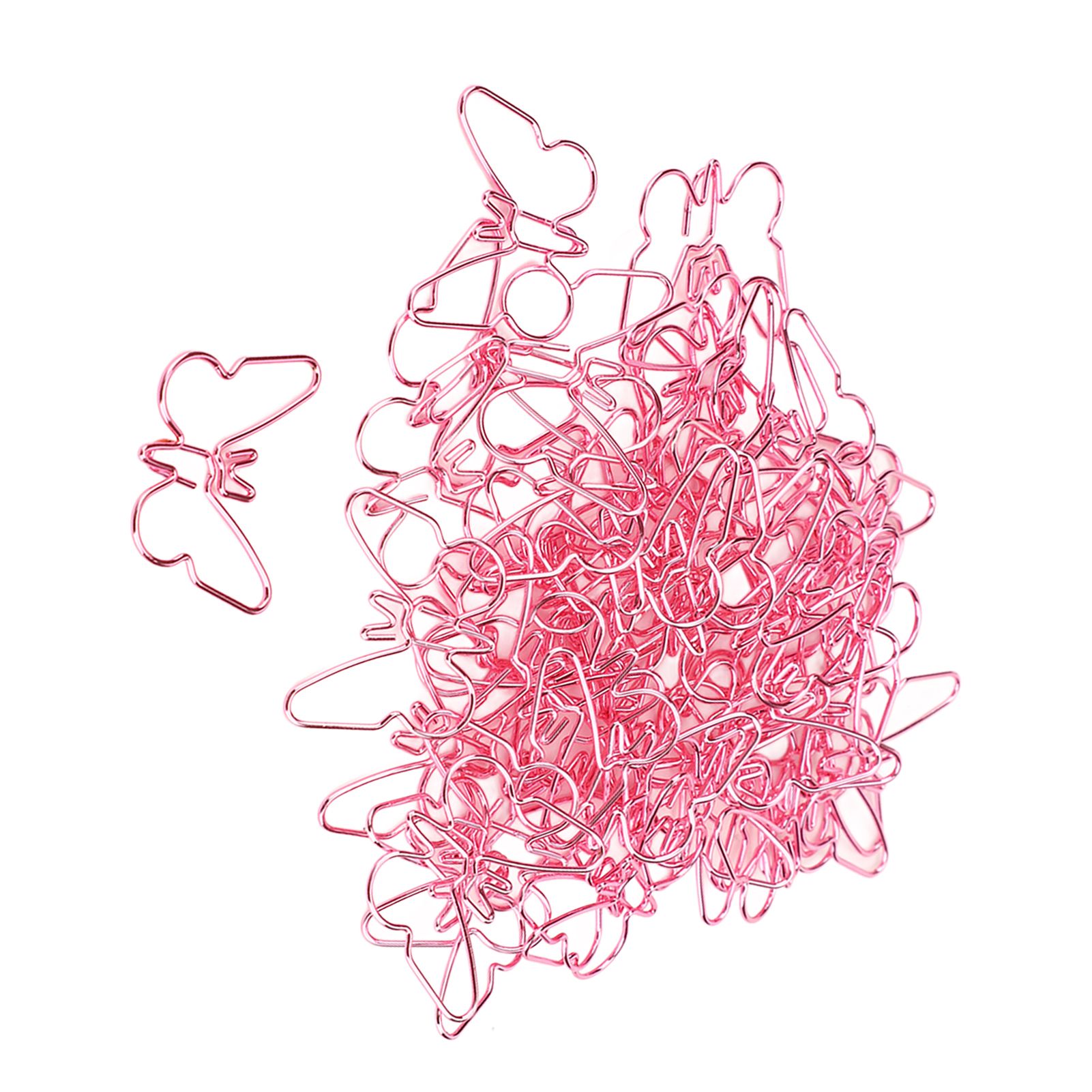 Розовые бабочки Скрепка