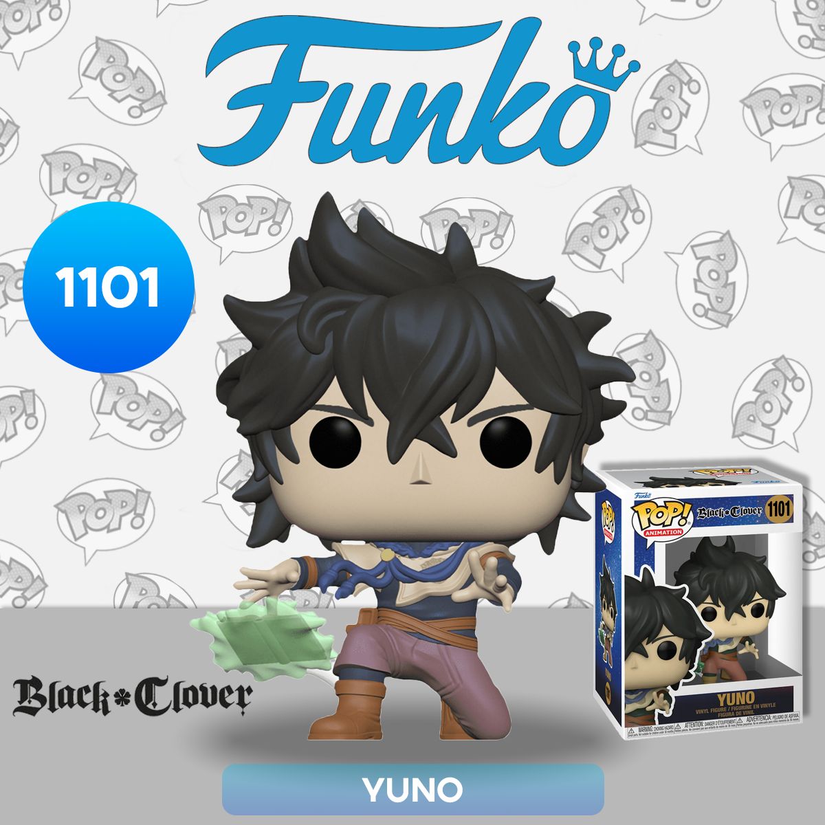 Фигурка Funko POP! Animation Black Clover Yuno (1101) 60698 / Фигурка Фанко  ПОП! по мотивам аниме 