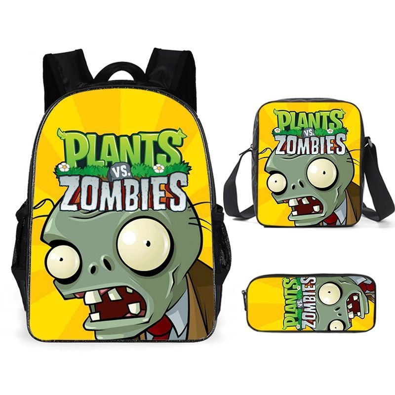 Школьная сумка + сумка через плечо + пенал-Растения против Зомби - купить с доставкой по выгодным ценам в интернет-магазине OZON (1152054921)