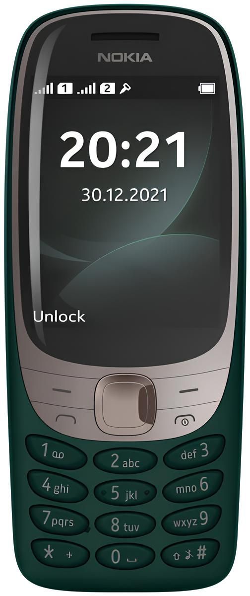 МобильныйтелефонNOKIA6310TA-1400DSEACUAGREEN.Уцененныйтовар