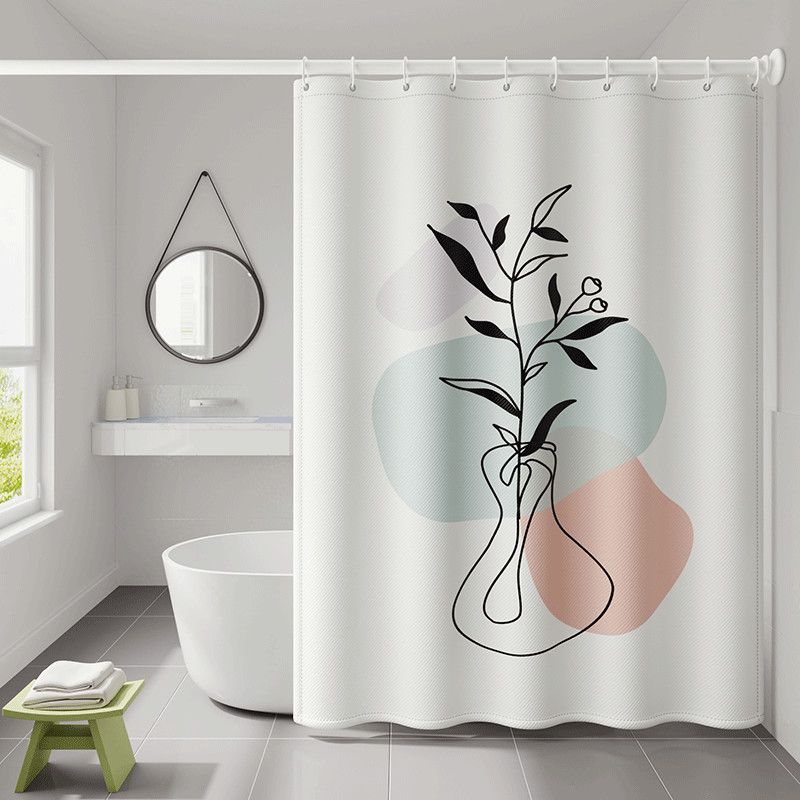 Шторка для ванной 240. Перекладина для шторы в ванную. Шторки в карандаше.