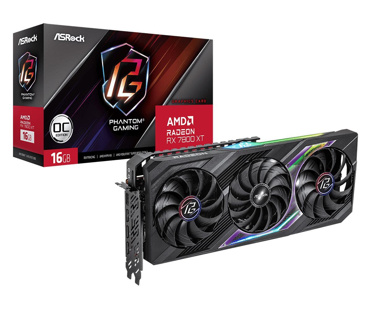 Видеокарта ASRock Radeon RX 7800 XT, 16 ГБ - купить по низким ценам в  интернет-магазине OZON (1186001656)