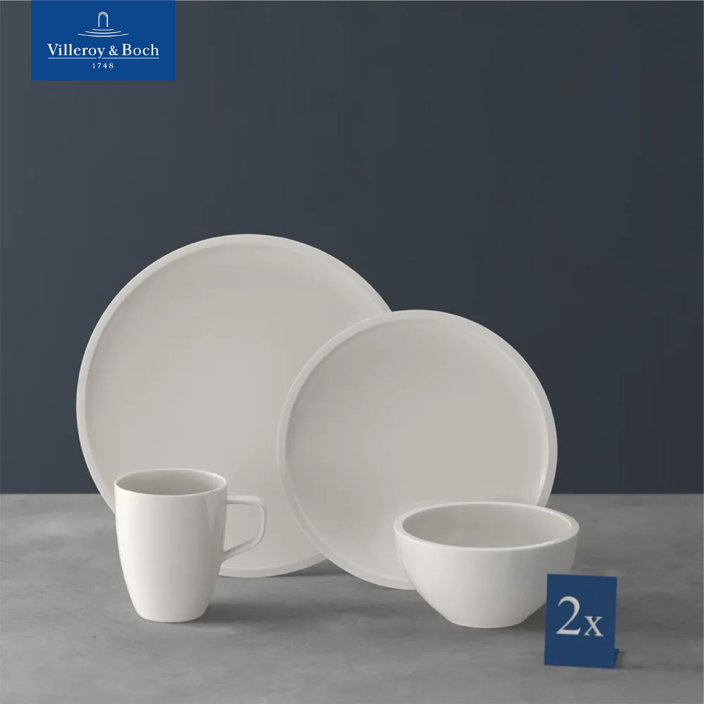 Набор фарфоровой посуды столовой из 8-ми предметов Artesano Original, Villeroy & Boch, Премиум-Фарфор