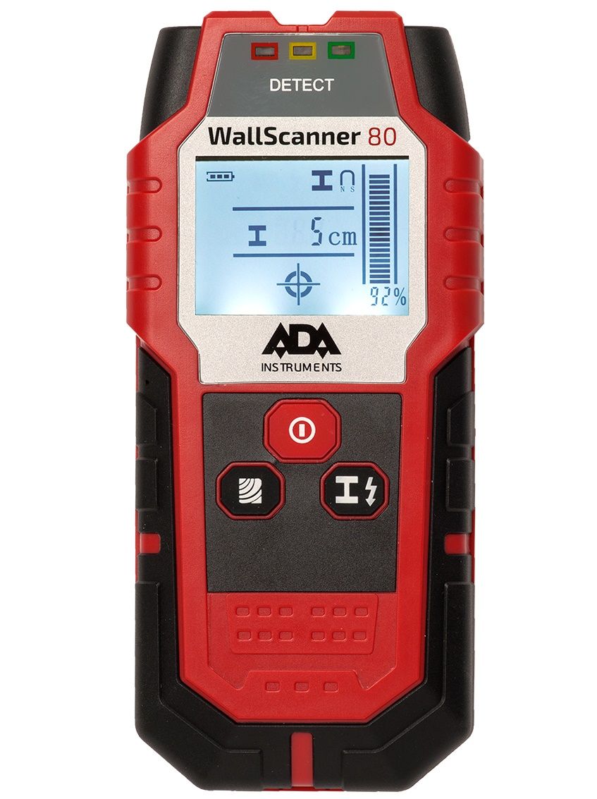 Детекторы проводки отзывы. Ada детектор проводки Wall Scanner 80 а00466. Детектор Wall Scanner 80. Детектор проводки мегеон 40060. Ada Wallscanner 80.