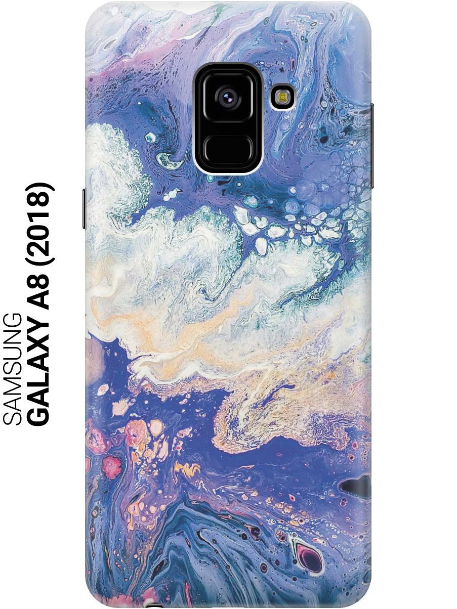 Cиликоновый чехол на Samsung Galaxy A8 (2018) / Самсунг А8 2018 с принтом  