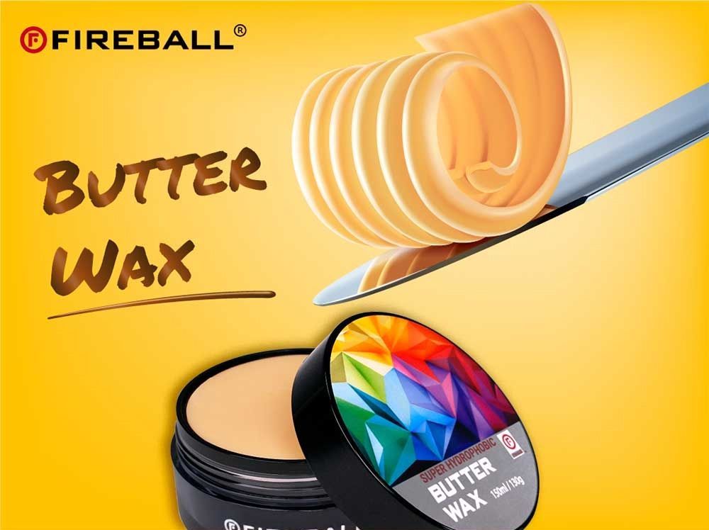 Твердый воск для автомобиля карнауба BUTTER T1 +SiO2 Show Car Wax 150мл FIREBALL