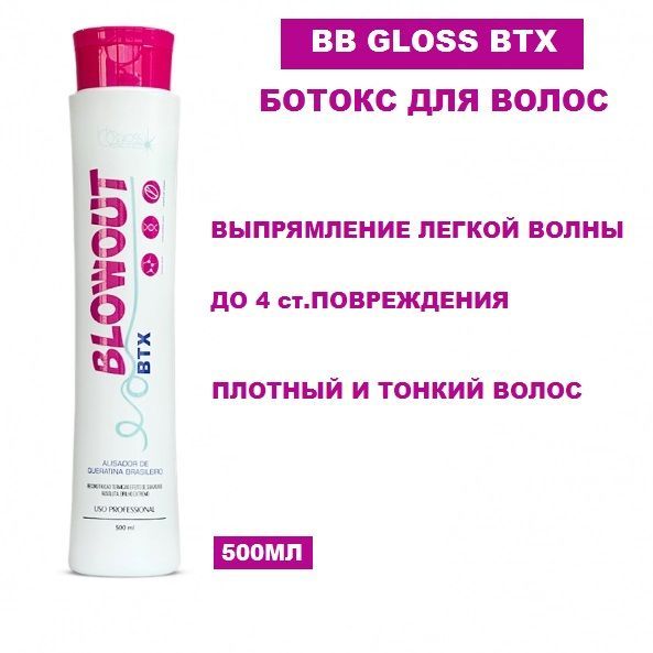 Маска-ботокс глубокое увлажнение и питание BB Gloss Blowout BTX 500 мл