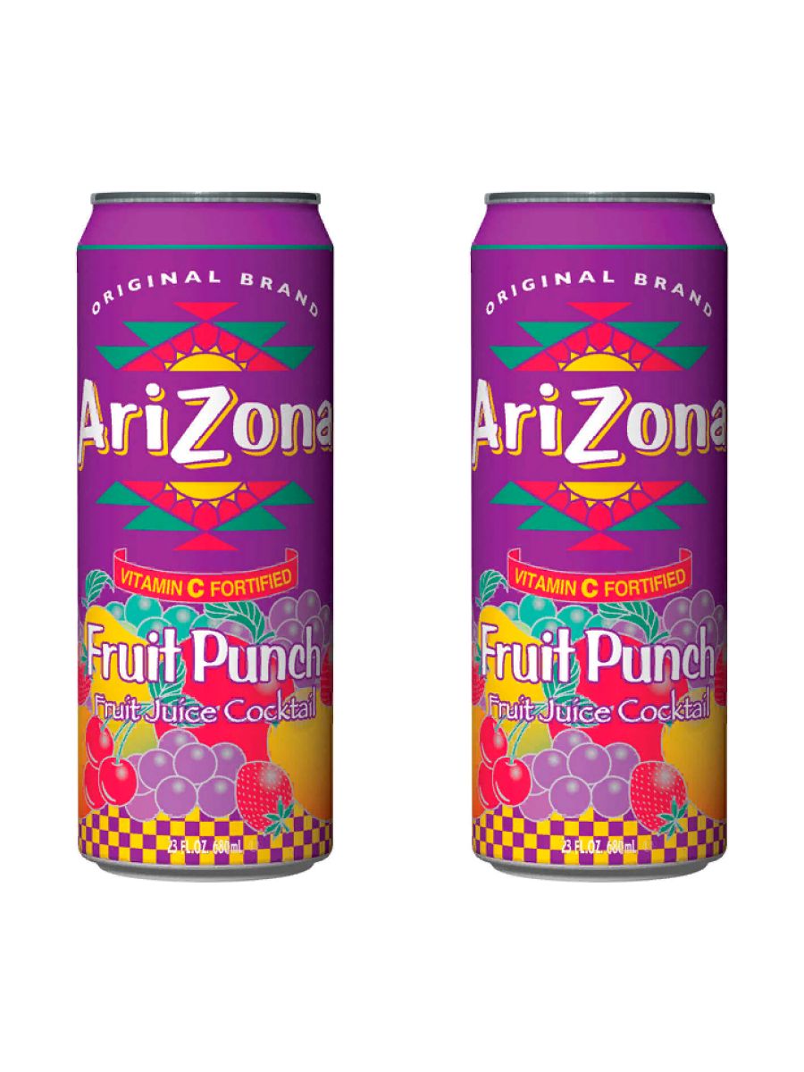 Напиток AriZona Fruit Punch Фруктовый Пунш, 680мл, США х 2шт