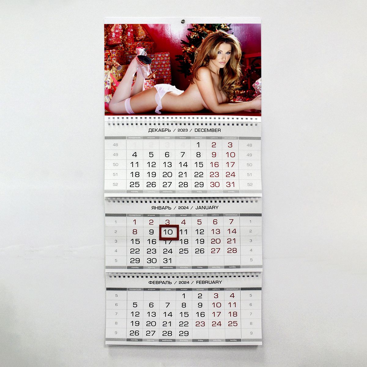 Календарь Новый год, Голая девушка, фотосессия - купить с доставкой по  выгодным ценам в интернет-магазине OZON (424813256)