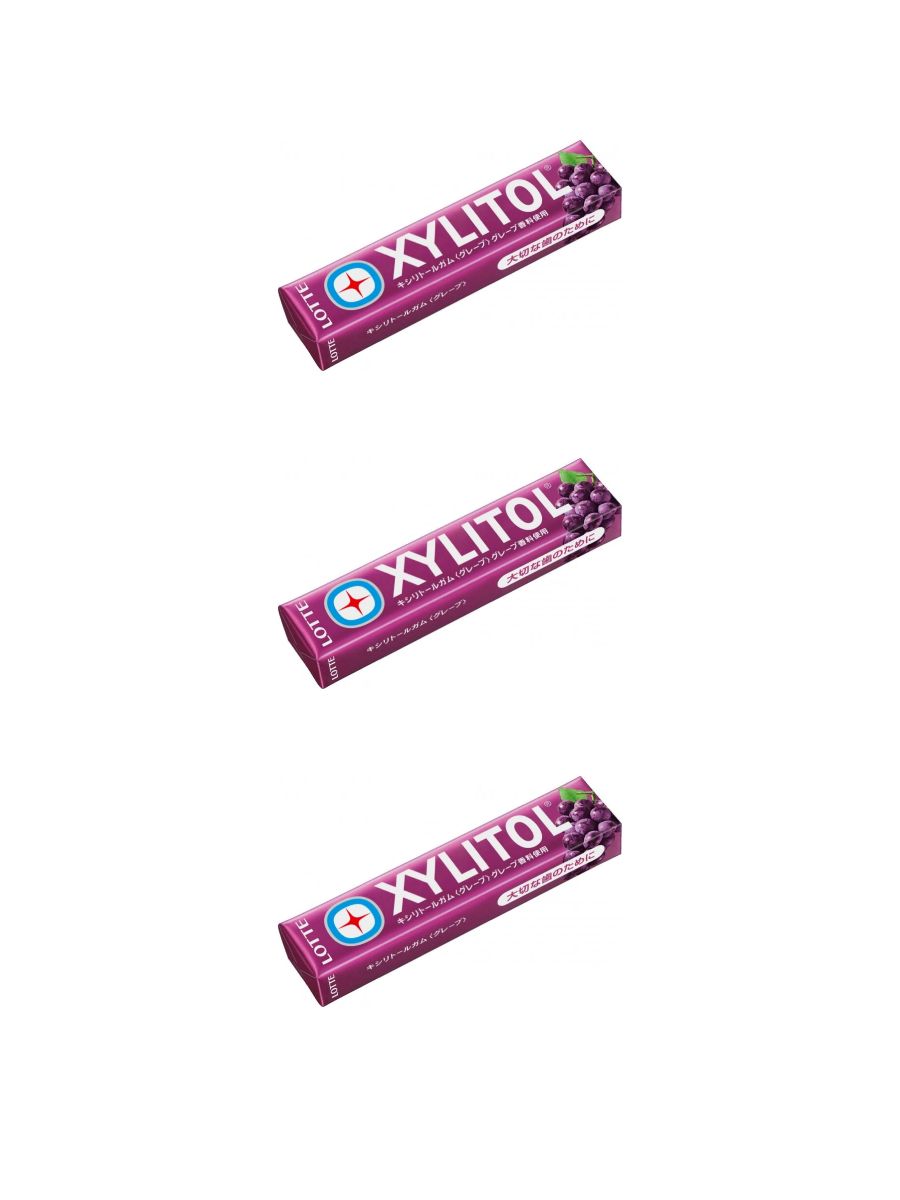 Жевательная резинка Xylitol Gum Grape со вкусом винограда 21гр x 3шт