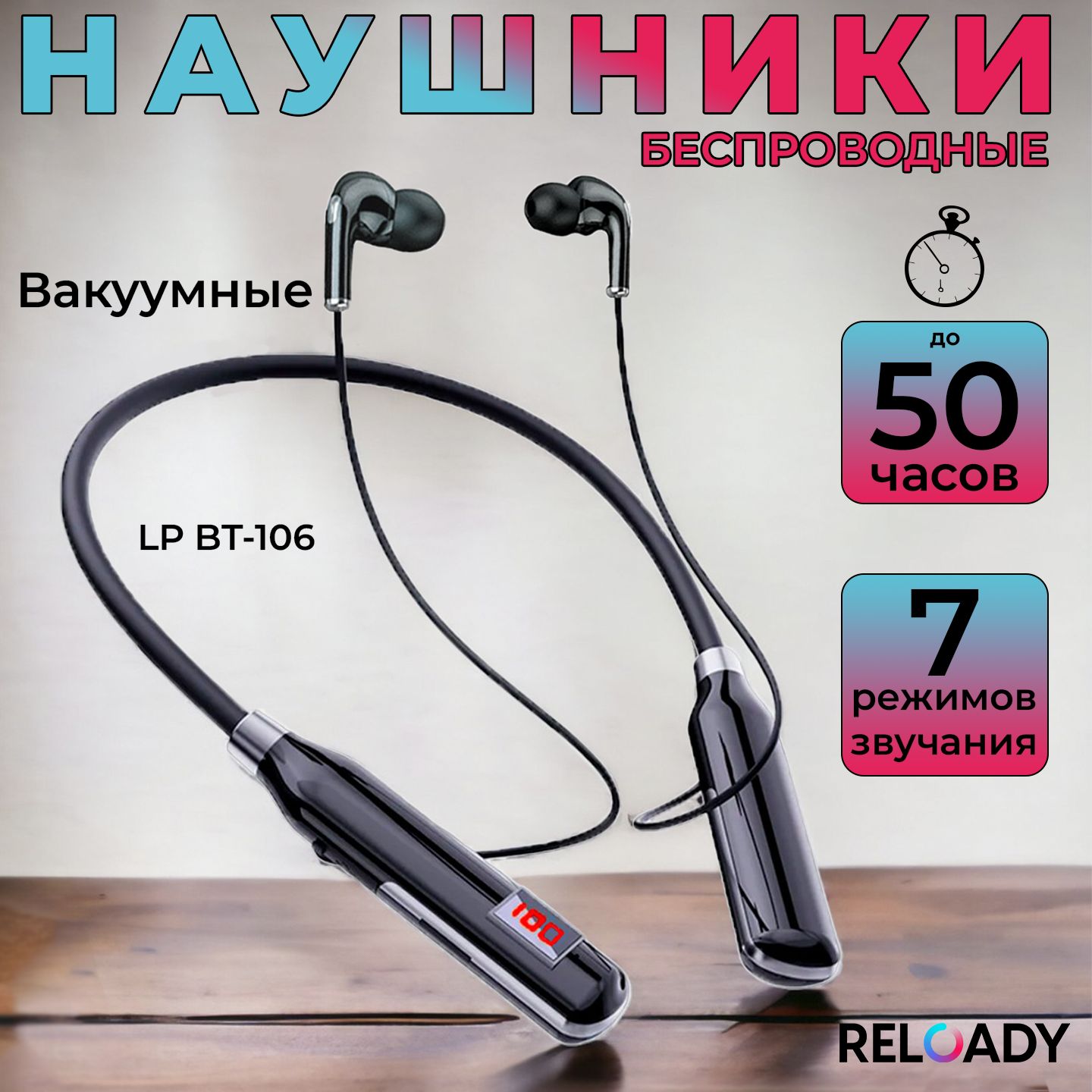 Наушники Внутриканальные RELOADY LP-BT100 - купить по доступным ценам в  интернет-магазине OZON (1040530965)