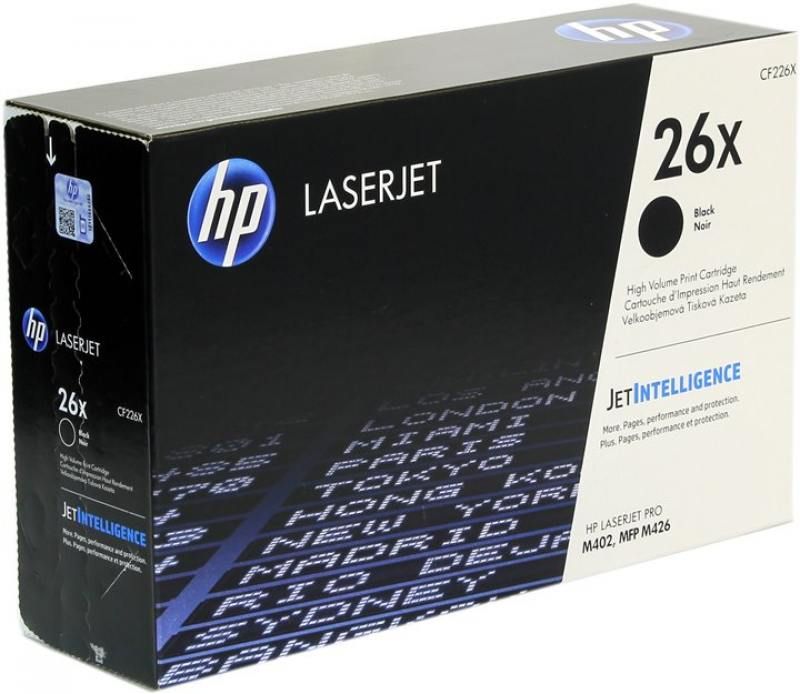 Картридж HP CF226X (26X) для HP LaserJet Pro M402dn/ M402n/ M426dw/ M426fdn/ M426fdw black, 9000 стр.