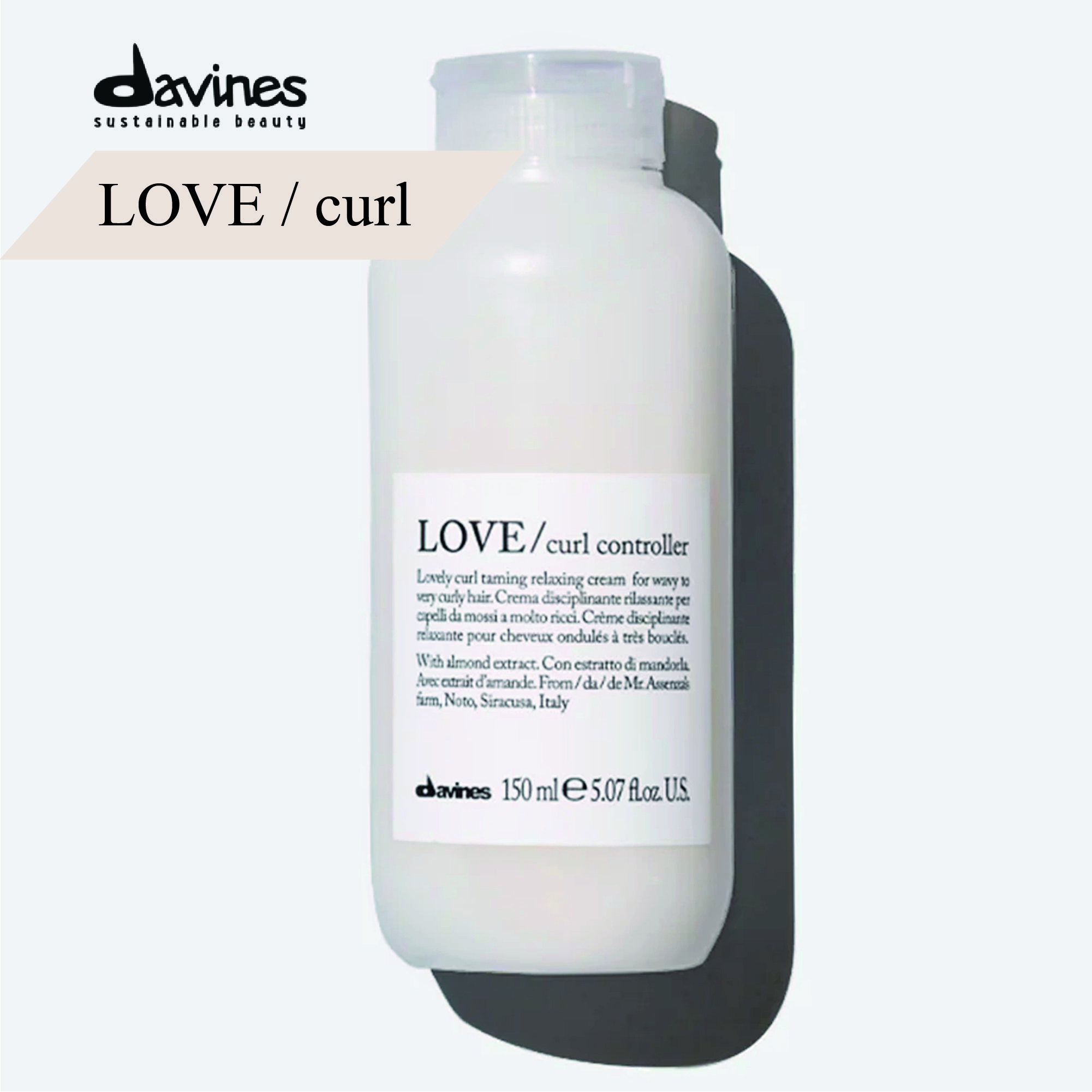 Davines Love Curl Профессиональный контроллер для усиления завитка волос, Италия