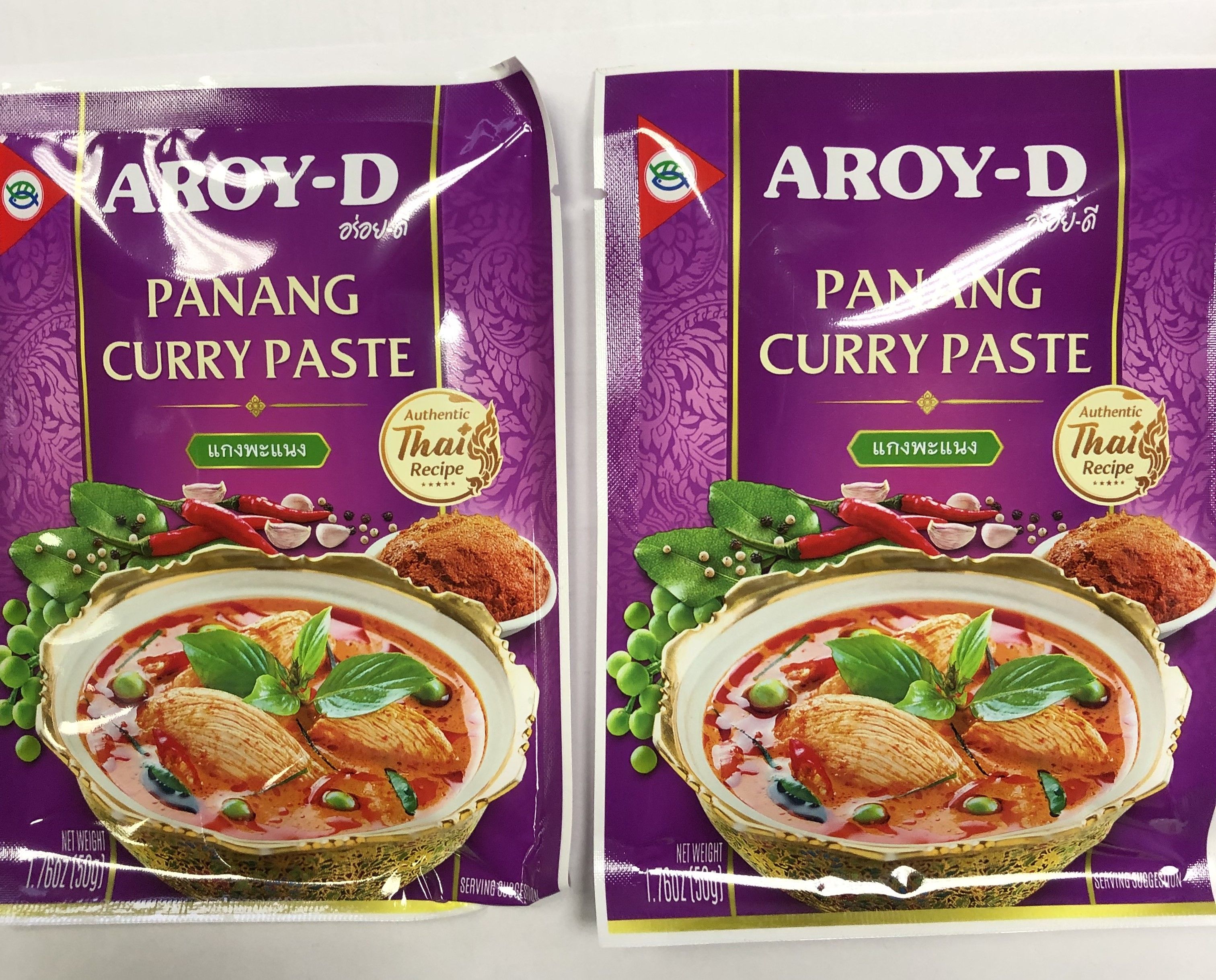 Сет пасты Пананг карри Panang curry paste, AROY-D, 2 шт по 50 г, Таиланд -  купить с доставкой по выгодным ценам в интернет-магазине OZON (1314190613)