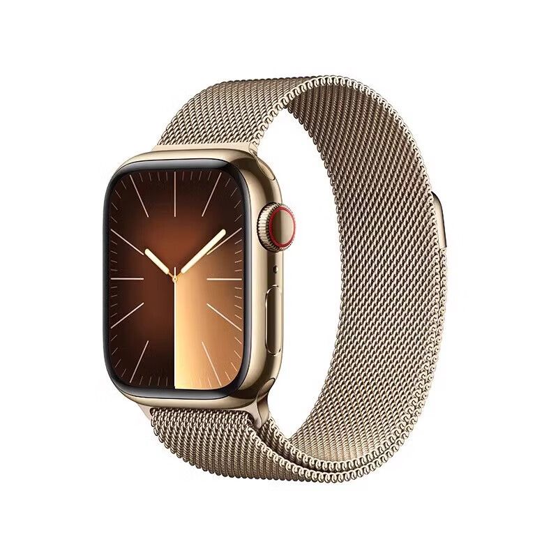 Gold stainless steel case apple watch