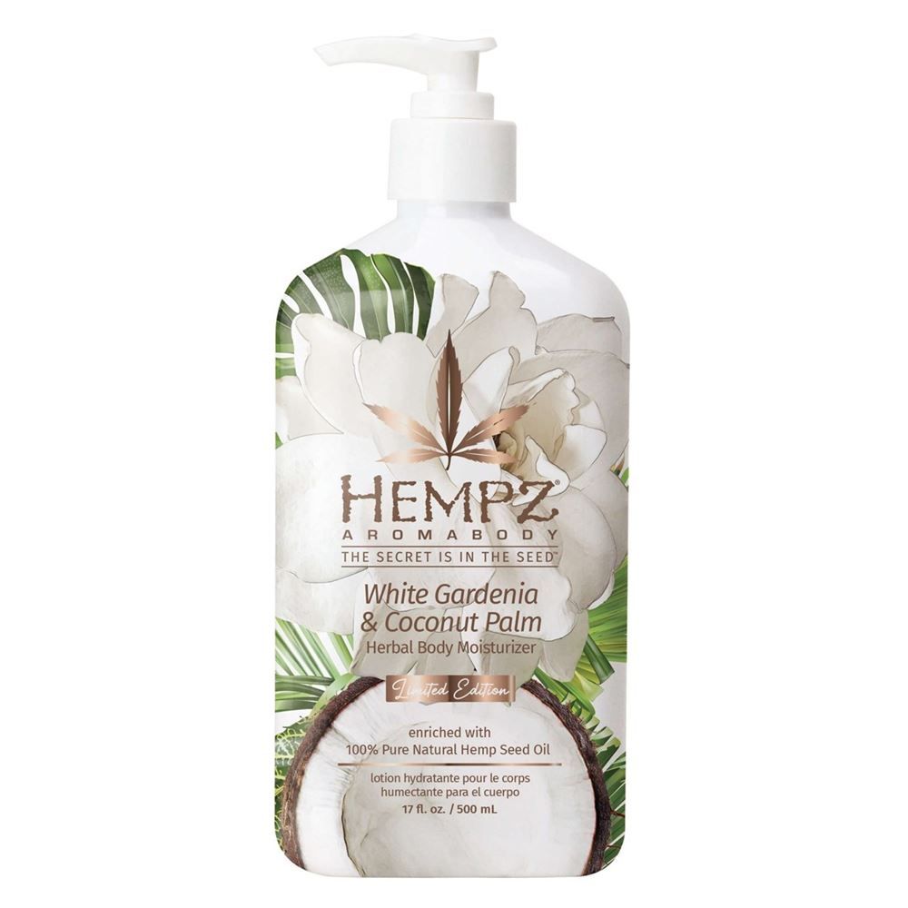 Hempz Молочко для тела увлажняющее Белая Гардения и Кокос White Gardenia & Coconut Palm Herbal Body Moisturizer, 500 мл