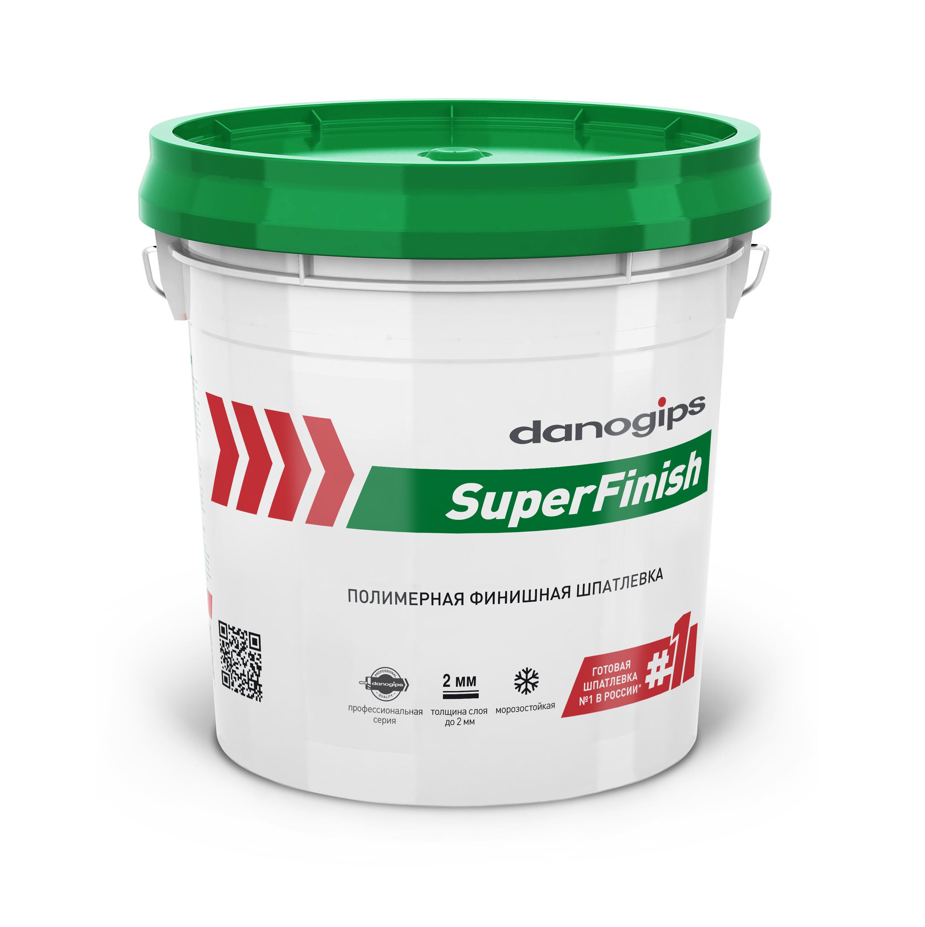 Шпатлевка готовая Danogips SuperFinish, 28кг/17л