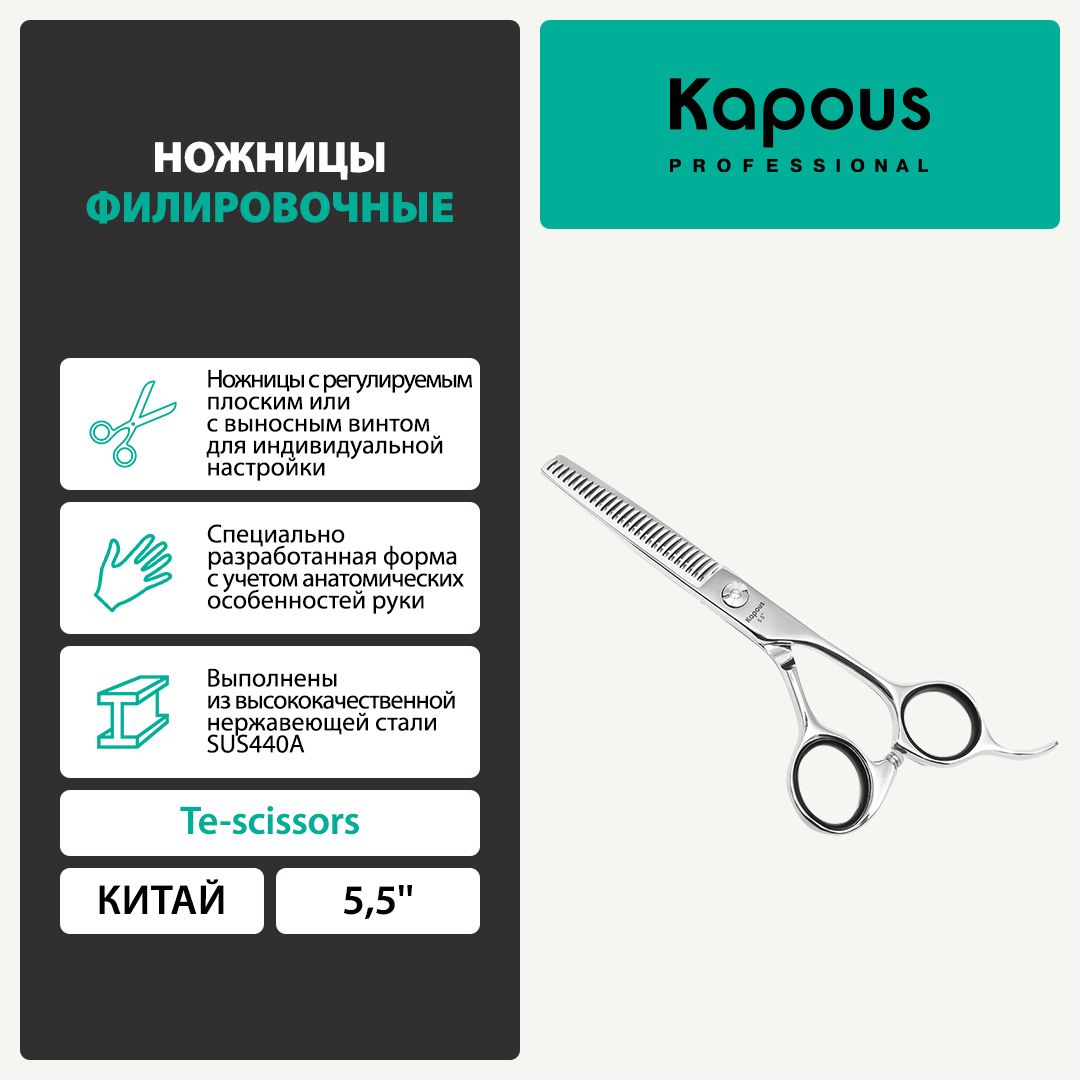 1171 Ножницы Te-scissors филировочные, 5,5''