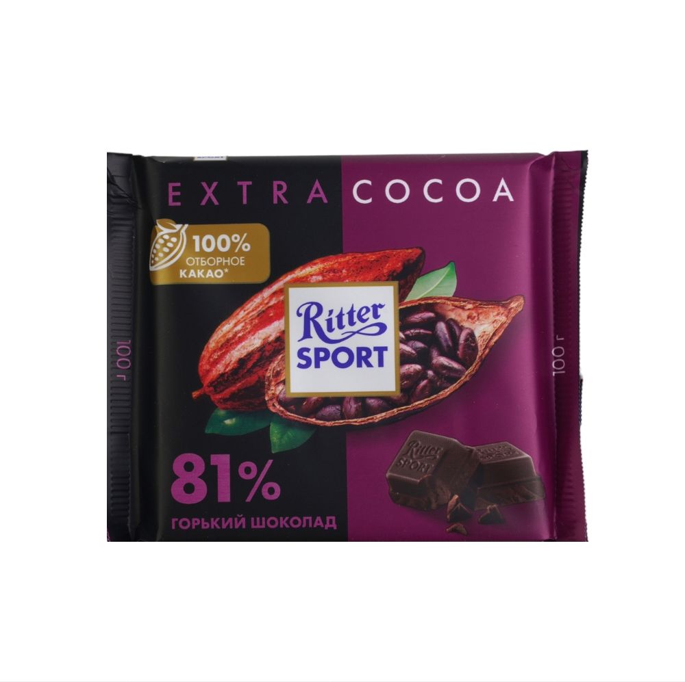 Риттер спорт горький шоколад