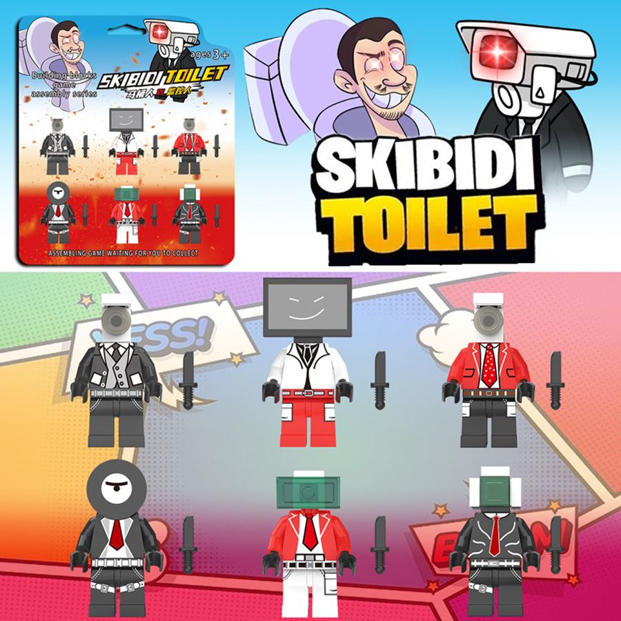 Набор фигурок Скибиди Туалет Skibidi Toilet / игрушка CAMERAMAN SPEAKERMAN  / подарок для мальчика и девочки - купить с доставкой по выгодным ценам в  интернет-магазине OZON (1354026155)