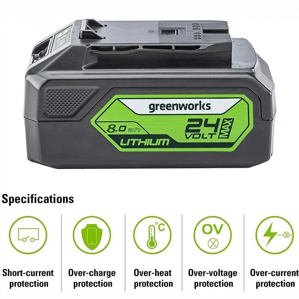 АккумуляторGreenworksG24B4,24V,8А.ч