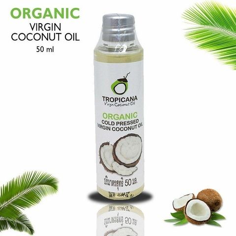 Tropicana Cold Pressed Coconut Oil, 100% Кокосовое масло холодного отжима 50 мл.