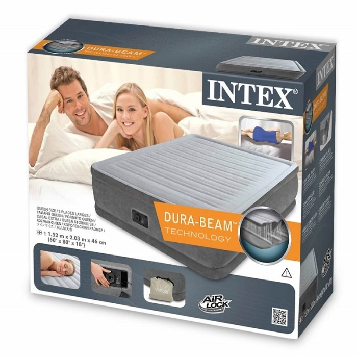 intex plush elevated queen airbed