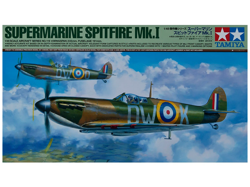 61119 Tamiya Британский истребитель Supermarine Spitfire Mk.I (1:48) #1