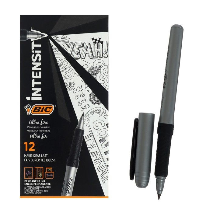 BIC Permanent Marker Pen 2300 (THICK) BLACK / BLUE / RED