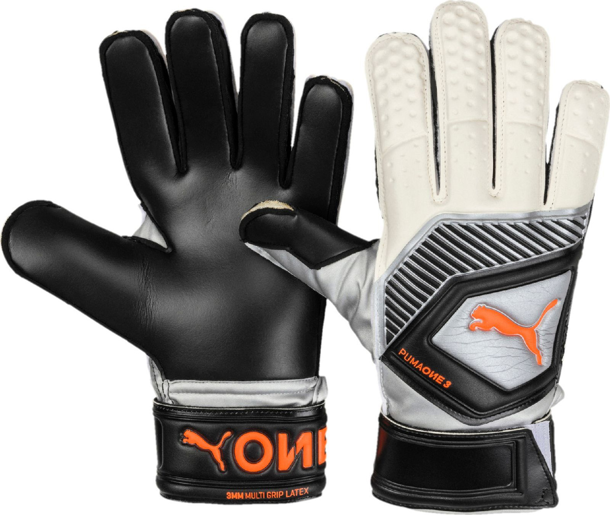 Вратарские перчатки Puma Puma One Protect 3, 04148001, черный, белый ...