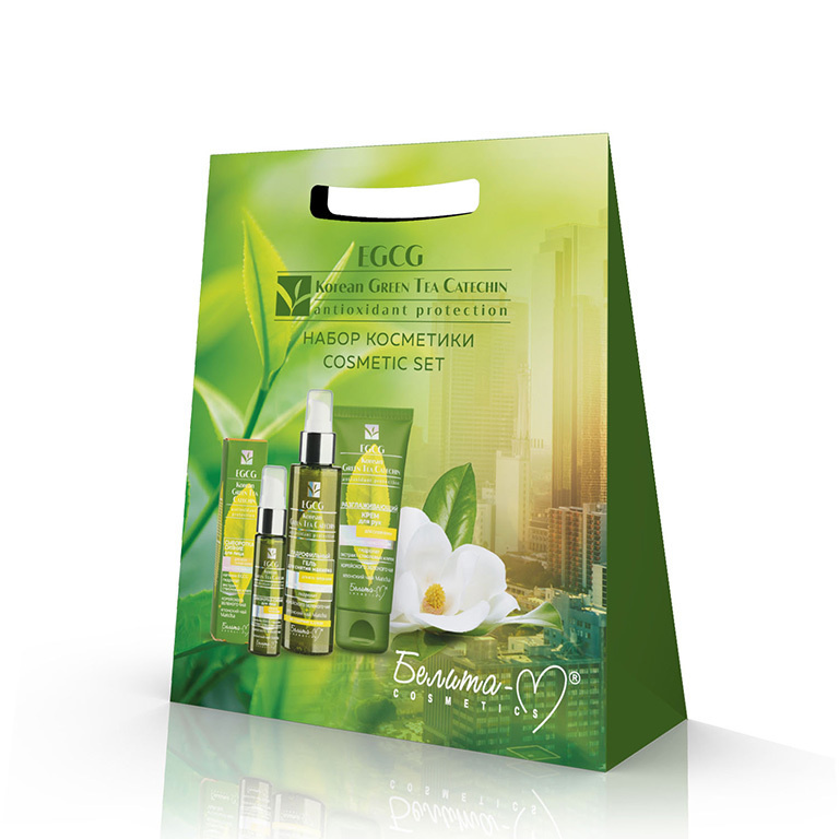 БелитаМ Набор EGCG Korean GREEN TEA CATECHIN(Гидр. гель 120г,Сыворотка