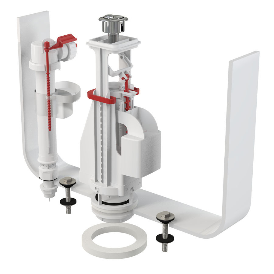 Арматура для бачка унитаза AlcaPlast SA08S-1/2, комплект, нижняя ...