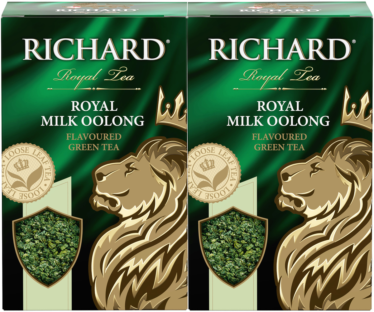 Чай Richard "Royal Milk Oolong" зеленый ароматизированный 90 грамм х 2 упаковки  #1