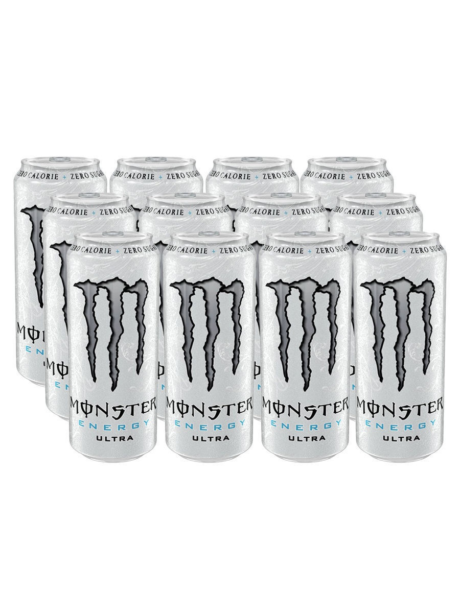 Black Monster Energy Ultra Zero энергетический напиток 449 мл 12 шт ...