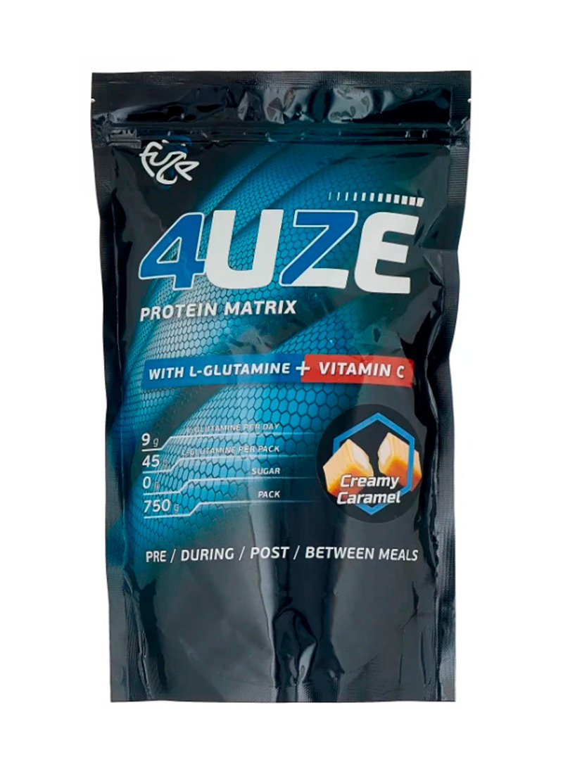 Протеин Fuze + L-Glutamine 750 г, сливочная карамель — купить в ...