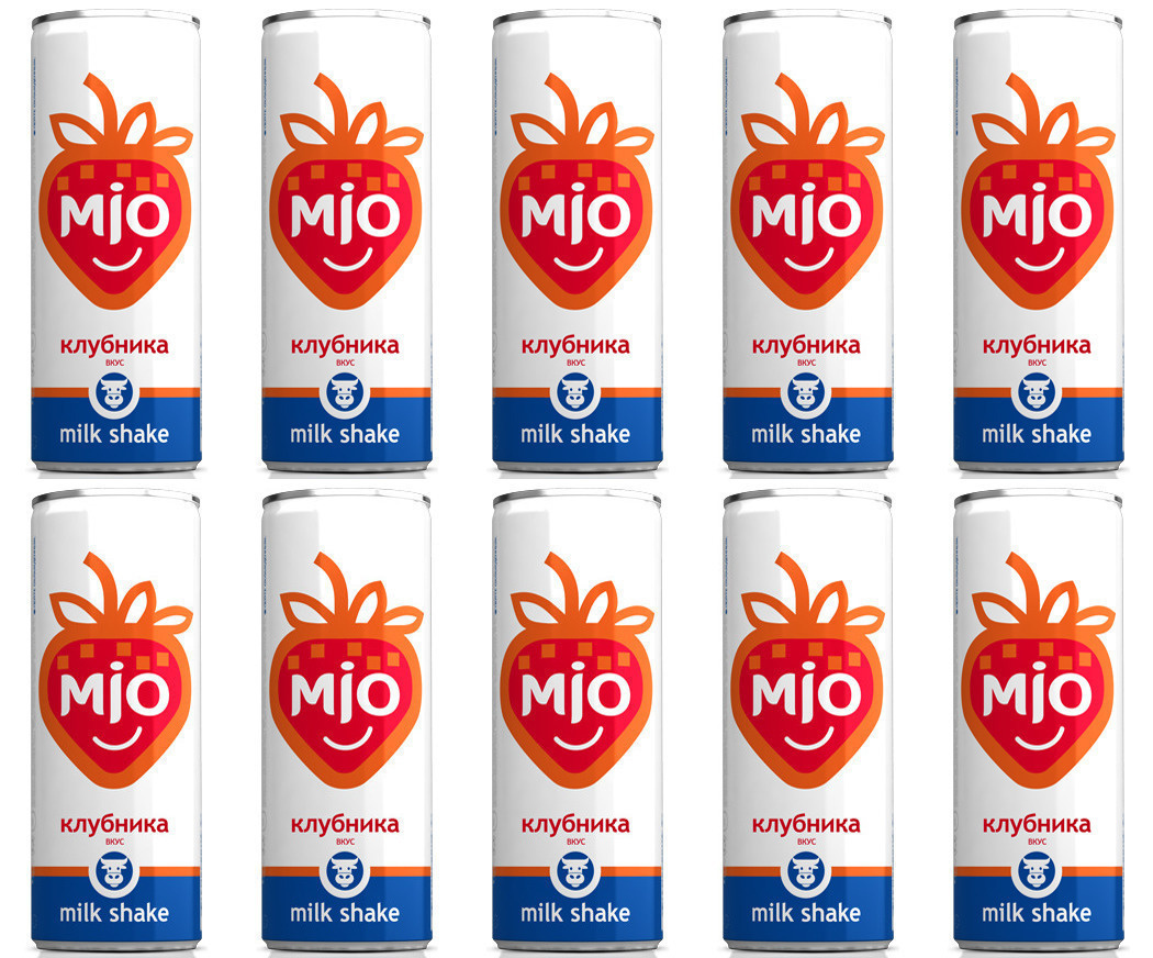 Напиток безалкогольный "МИО" Milk Shake Клубника сильногазированный 0 ...