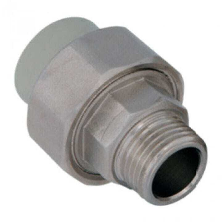 Муфта полипропилен разборная (американка) 20х3/4 наружная резьба ...