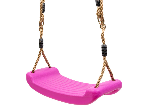 Качели подвесные детские пластиковые, розовые - купить с доставкой по ...
