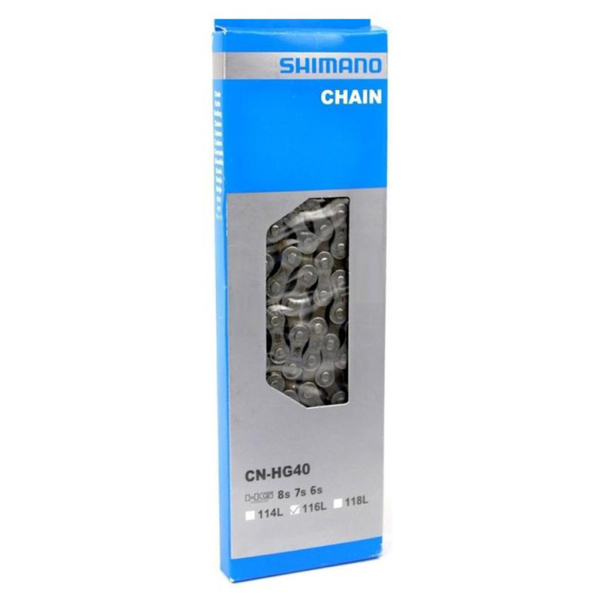 Цепь Shimano CN-HG40 ECNHG40116Q 8-скоростей / 116 звеньев / SIL-TEC ...