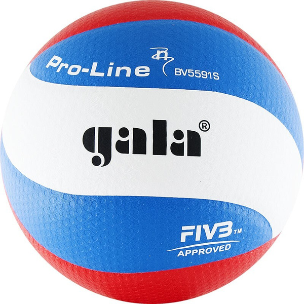 Мяч волейбольный GALA Pro-Line 10 FIVB, 5 размер, белый, голубой купить ...