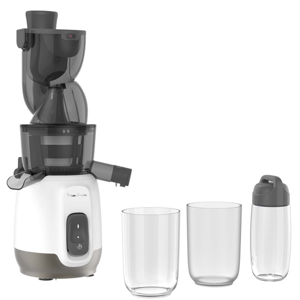 Соковыжималка шнековая Moulinex Ultra Juice ZU600110, белый, черный ...