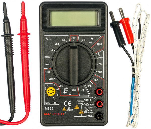 Mastech М 838 Мультиметр цифровой 57599 купить на OZON по низкой цене ...