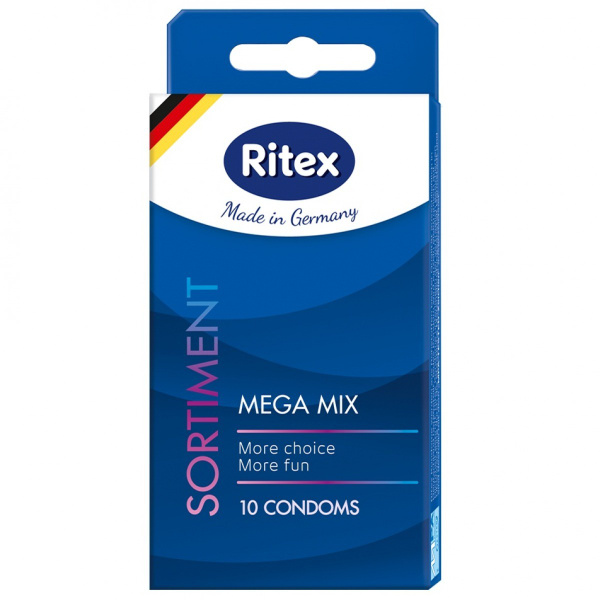 Презервативы мегамикс-ассорти Ritex Sortiment Mega Mix №10, 10 шт ...