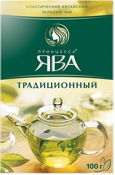 Чай листовой зеленый Принцесса Ява Традиционный, 100 г - купить с ...