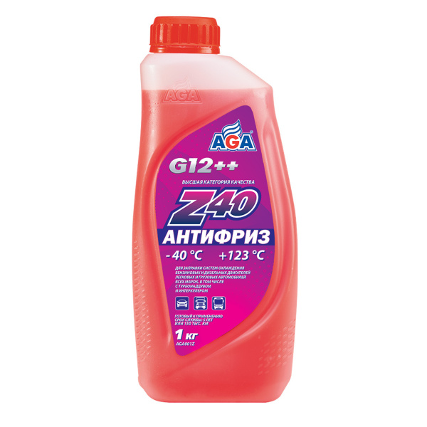 Антифриз AGA G-12++ купить по выгодной цене в интернет-магазине OZON ...